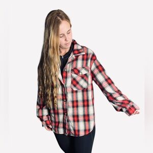 HYFVE Red and Black Plaid Jacket